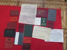 SOVIET Russia set of various documents Researcher of the USSR originals 19p. picture