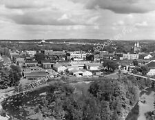 1948 Aerial View of Rhinelander, Wisconsin Vintage Old Photo Reprint picture