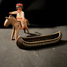 Playmobile Native American On A Horse & Canoe picture