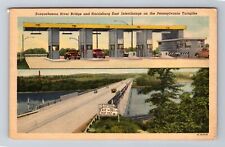 Harrisburg PA-Pennsylvania Turnpike, Susquehanna River Bridge, Vintage Postcard picture