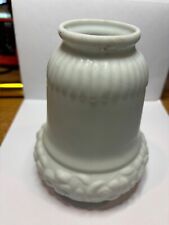 Antique 2 1/4” fitter white milk glass lamp shade picture