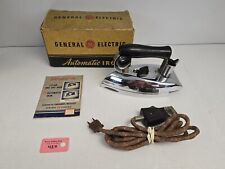 Vintage GE General Electric Automatic Iron Model 119F12 W/ Box and Papers 1000 W picture