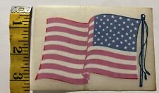 Vintage American Flag Transfers 4.75 X 3.25 picture