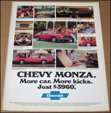 1979 Chevy Monza Print Ad Car Automobile Advertisement Vintage Chevrolet GM picture