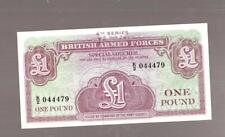 British Armed Forces Currency Paper Money 1 Poun 4th Series 1962 XF Uncirculated picture