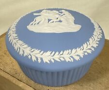 Wedgewood Pale Blue Jasperware Round Trinket Box picture