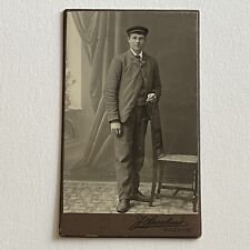 Antique CDV Photograph Handsome Charming Young Man Ålesund Norway picture