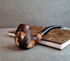 Smoking tobacco wooden handmade pipe Eagle Gift for him Pipes 9 mm filter picture