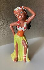 Beautiful Mid Century Ceramic Dancing Hawaiian Hula Girl Figurine Kreiss made picture