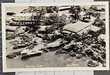 Vintage B&W Hilo Hawaii RPPC Postcard Naniloa Hotel EKC 1939-1950 picture