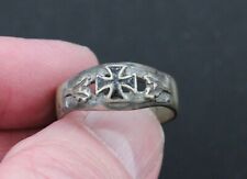 Imperial German World War I Iron Cross Finger Ring in Silver picture
