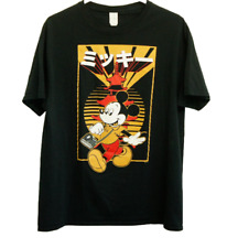 Disney Tokyo Mickey Mouse Unisex T Shirt Large (L) Black Japanese Tourist picture