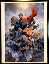 Batman Superman Wonder Woman by Jim Lee FRAMED 12x16 Art Print DC Comics Poster picture