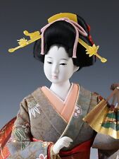 Beautiful Craft Maker Japanese Traditional Fan GEISHA Doll picture
