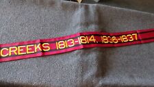 US ARMY FLAG STREAMER CREEKS 1813-1814 - 1936-1937 - 48 INCH picture