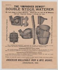 [62717] 1901 THE ANDERSON MALLEABLE IRON & MFG WORKS CIRCULAR for DEWEY WATERERS picture