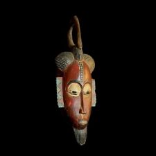 African Face Mask Wood Hand Carved Vintage Wall Hanging Guro Mask-9977 picture
