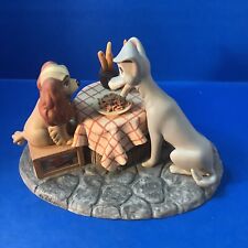 Disney Lady and The Tramp Commemorative musical figurine picture