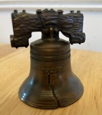 Vintage Miniature Liberty Bell Bronze Brass Metal Replica Pennsylvania Very Nice picture