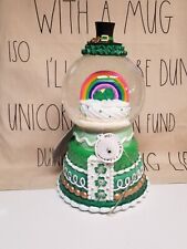 St. Patrick's Day Waterglobe Light Up, Rainbow, Top Hat, Green, Lucky Lane, NEW picture