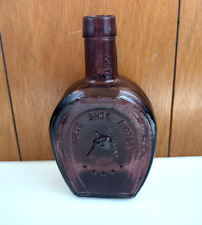 Vintage Horse Shoe Bitters Medicine Brown Glass Bottle Collinsville 7.5
