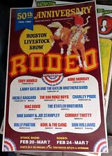 Vintage 1983 Houston Livestock & Rodeo Poster @ The Astrodome 50th Anniversary picture