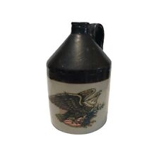 Vintage Stoneware Pottery Jug With Eagle Design picture