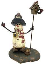 American Chestnut Folk Art Winter Haven Snowman AM1304 Vintage 2000 picture
