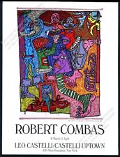 1986 Robert Combas art NYC gallery show vintage print ad picture