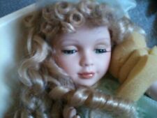 VTG  PORCELAIN PRECIOUS VISIONS DOLL * NEVER REMOVED FROM BEAT UP BOX * GORGEOUS picture