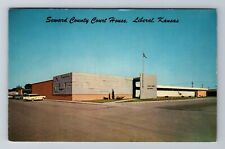 Liberal KS-Kansas, Seward County Court House, Antique Vintage Souvenir Postcard picture