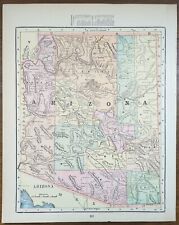 Antique 1900 ARIZONA TERRITORY Map 11