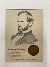 General William Tecumseh Sherman REJECTED Authenticated Ink 1899 Indian Head CRD picture