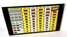 VTG IGT Black Bar Slot 5 Line Heavy Glass Screen Casino Game Room 13.5” picture