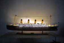 RMS Titanic Wooden Ship Model With Lights - RMS Titanic Model Ship picture
