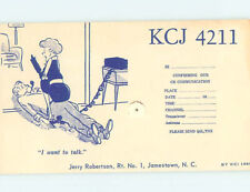 Pre-1980 RADIO CARD - Jamestown - Near Greensboro & High Point NC AH1254 picture