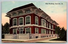 Vintage Postcard IL Danville Elks Building Divided Back picture