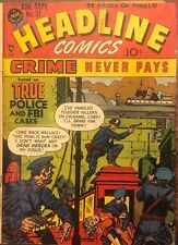 1948--Headline Comics Police FBI Pocket Gang CRIME NEVER PAYS  Rare picture