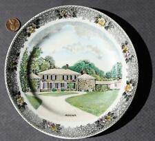 1950s Chillicothe Ohio Statehood Adena Mansion Staffordshire Jonroth Plate NICE- picture