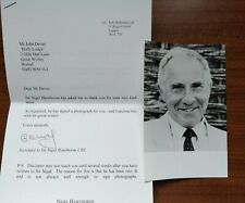 SIR NIGEL HAWTHORNE PHOTO NOT SIGNED & LETTERS AROUND THE TIME HE PASSED AWAY picture