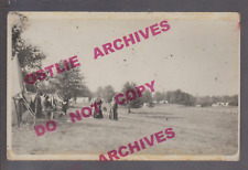 Keshena WISCONSIN RPPC 1914 INDIAN FAIR Menominee Reservation INDIANS Camp #1 picture