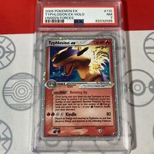 PSA 7 NM Typhlosion Ex Holo 110/115 Pokemon 2005 Unseen Forces Card 2585 picture