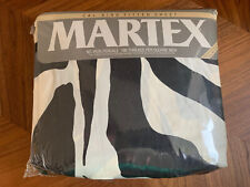 Vintage Martex Night Zebra Cal King Fitted Sheet NIP picture