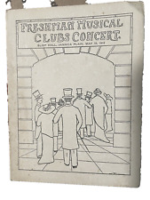 1914 Freshman Musical Club Concert Eliot Hall Jamaica Plain MA Mandolin Club picture