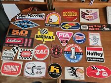 Original Vintage  Lot of Racing Hot Rod  Decals and Stickers Some rare 34 Pcs picture