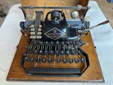 Antique Blickensderfer No. 8 Typewriter - Black - with original wooden case picture