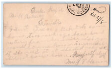 c1880's Cedar Rapids Iowa IA H Rathert Council Bluffs Iowa IA Postal Card picture