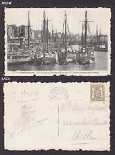 BELGIUM, Vintage postcard, Blankenberge, Le Port et les bateaux de pêche picture