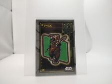 2020 Topps Star Wars Holocron Commemorative Creature Ewok Teebo #P-TE Patch 10k8 picture