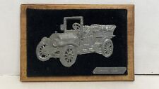 Vintage Mercedes Model 1903 metal wood hanging wall art 9” X 6” sign plaque picture